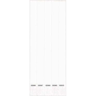 White Paper Wristbands 100pcs