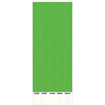 Wristband Solid Green 100pcs