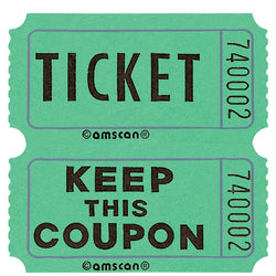Green Double Ticket Roll 2000 Counts