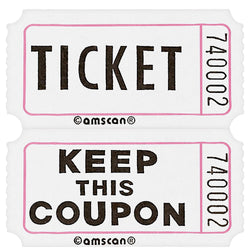 White Double Ticket Roll 2000 Counts