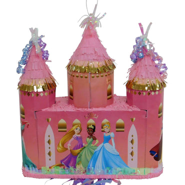 Disney Princess Once Upon A Time Castle 3D Pull Piñata