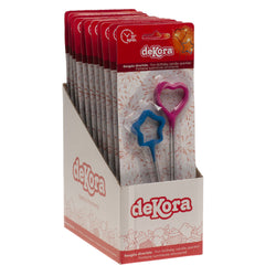 Stars and Heart Sparkler Blister Candle 4pcs