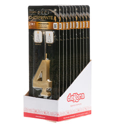 Number 4 Sparkling Gold Birthday Candle