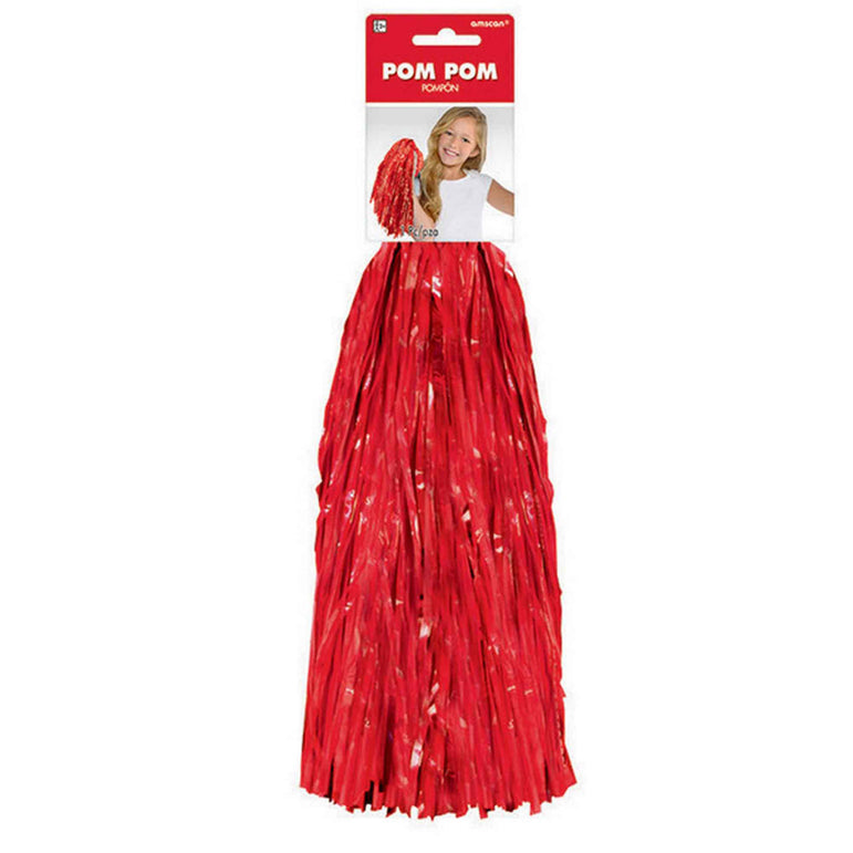 Red Single Pom Pom 15in