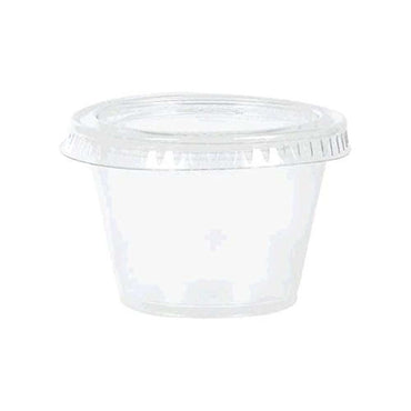 Plastic Gelatin Shot Glasses with Lid 50pcs 2.5oz
