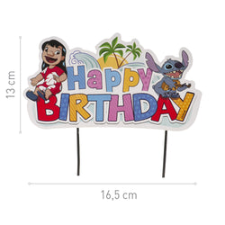 Disney Stitch Paper Cake Toppers 17.5cm