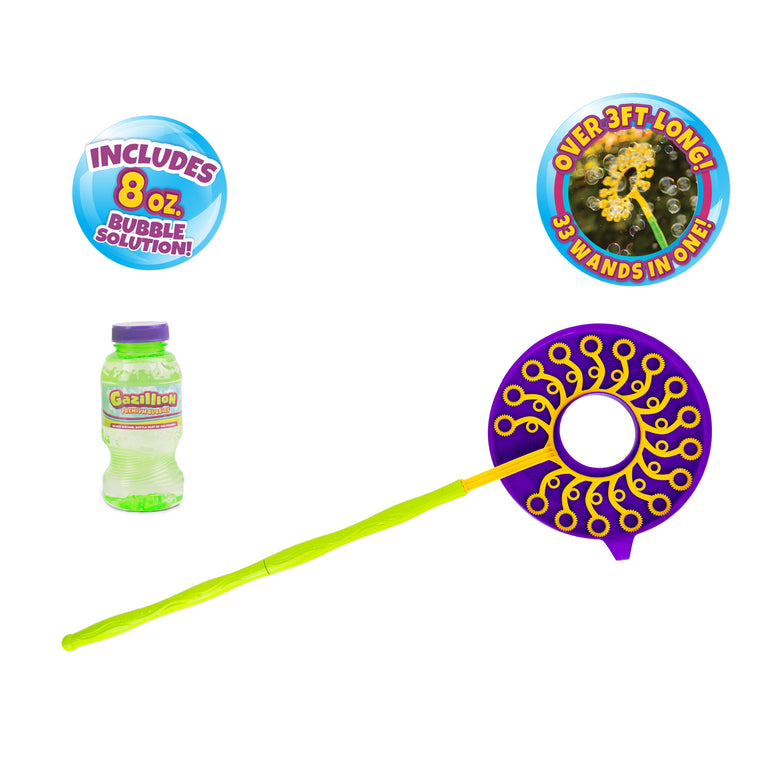 Gazillion Megazillion Wand with 2 Bottles 8oz Solution