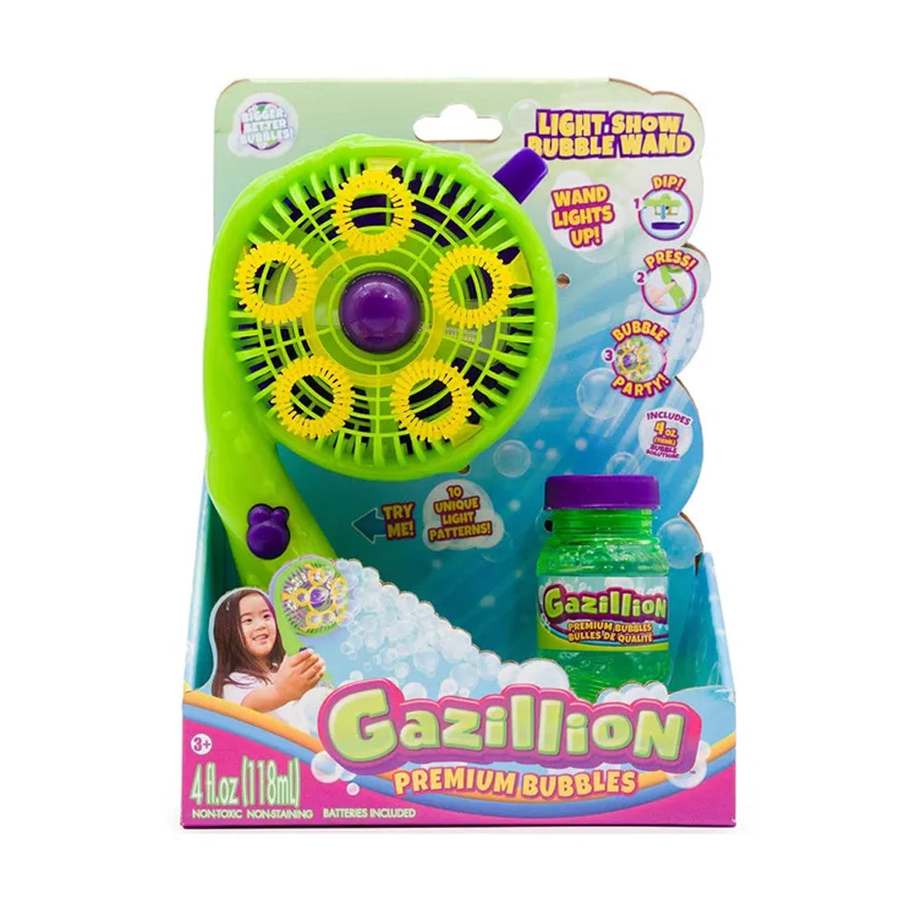 Gazillion Bubble Light Show Battery Operated Wand