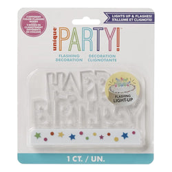 Happy Birthday Flashing Candle Decoration