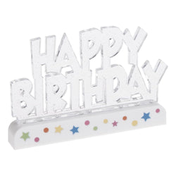 Happy Birthday Flashing Candle Decoration
