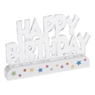 Happy Birthday Flashing Candle Decoration