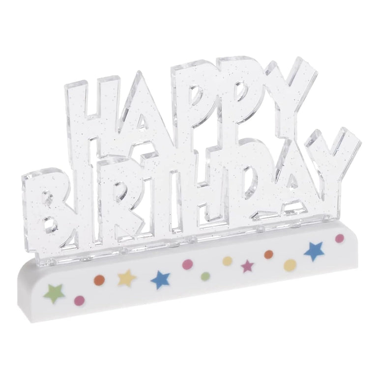 Happy Birthday Flashing Candle Decoration