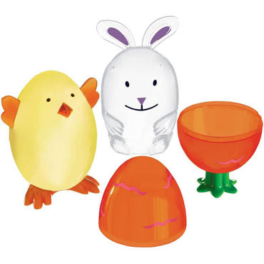 Easter Shaped Fillable Plastic Eggs Favor 6pcs