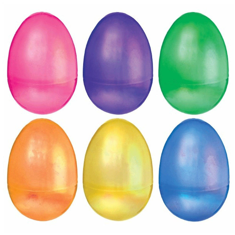 Pearlescent Fillable Large Eggs 6pcs