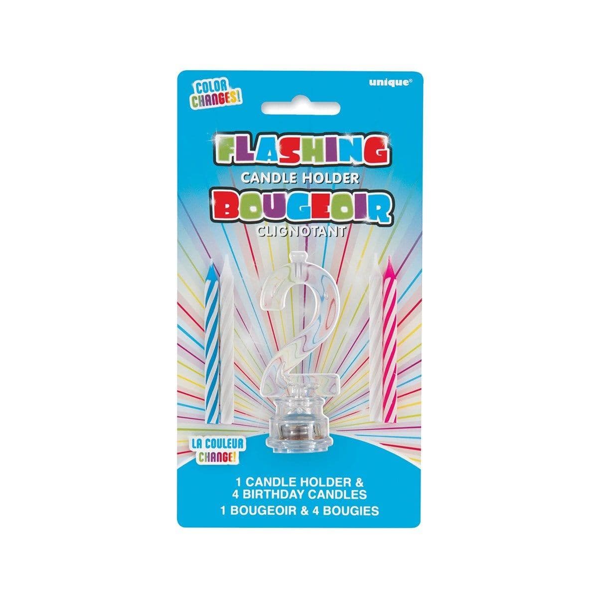 Flashing Birthday Numeral Candle Holder # 2