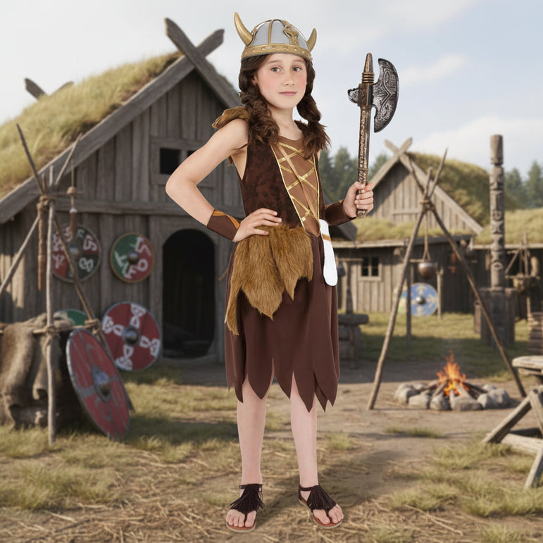 Child Viking Girl Costume