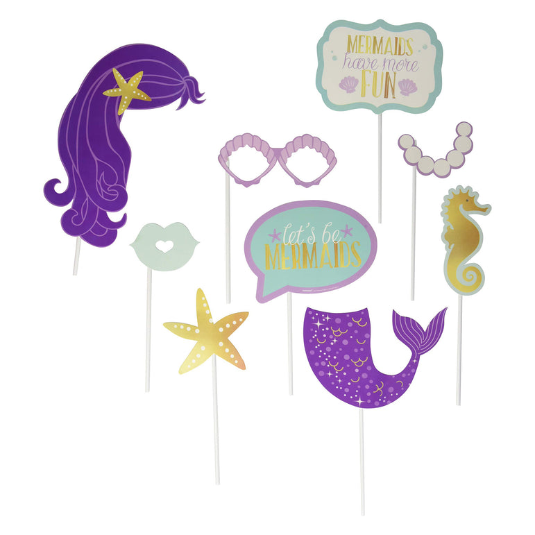 Mermaid Wishes Photo Props Kit 13pcs