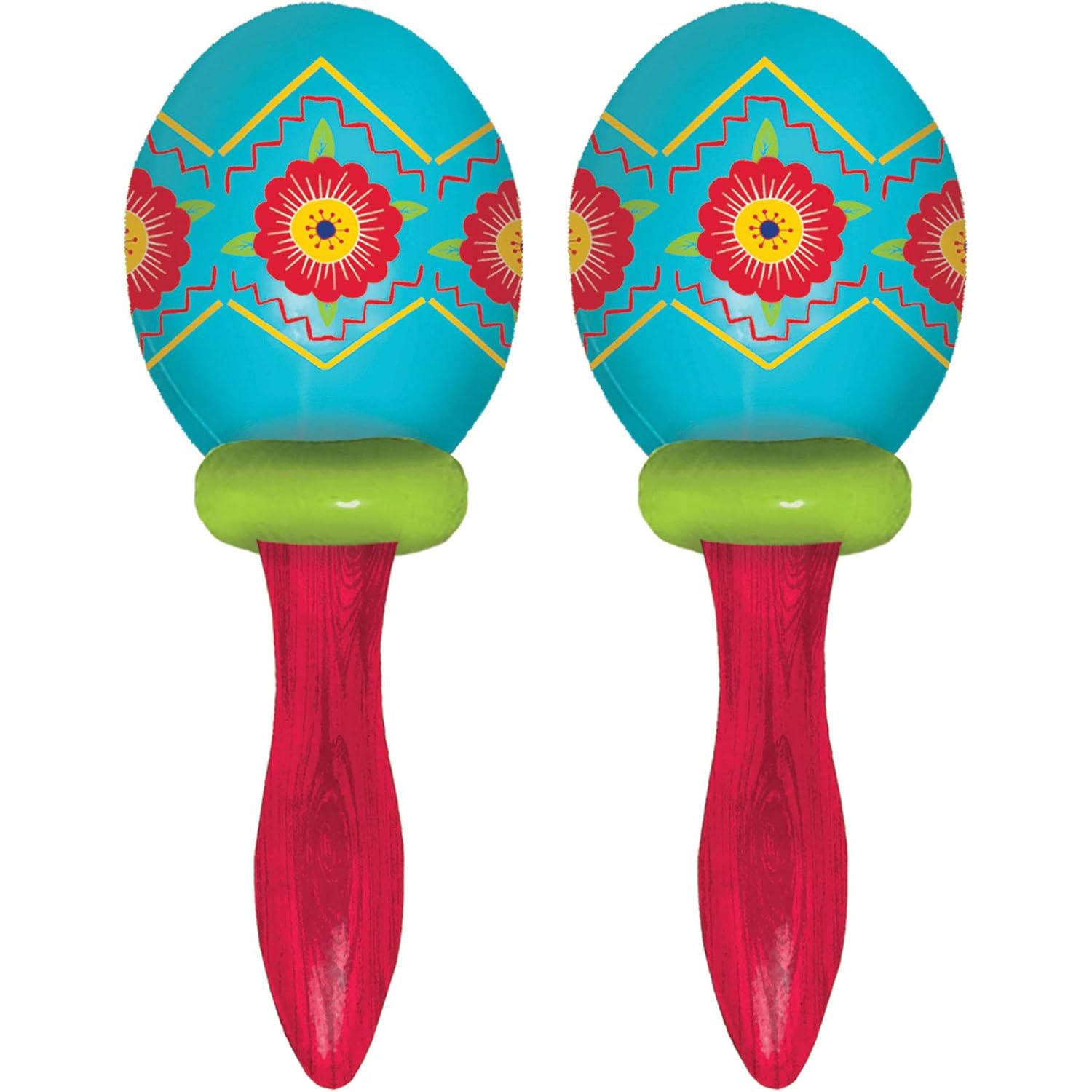 Fiesta Time Maraca Plastic Favours 7in 2pcs