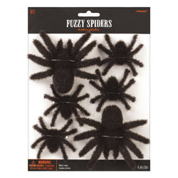 Fuzzy Spiders Multi-Pack Plastic 6pcs