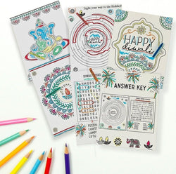 Diwali Paper Activity Sheets 8.5in x 11in