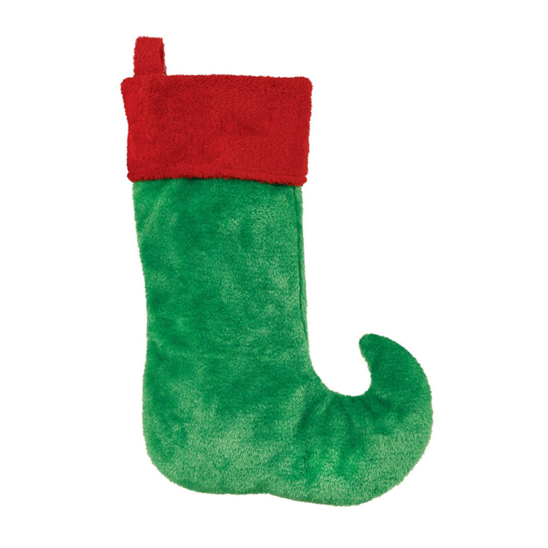 Plush Elf Stocking Value 18in