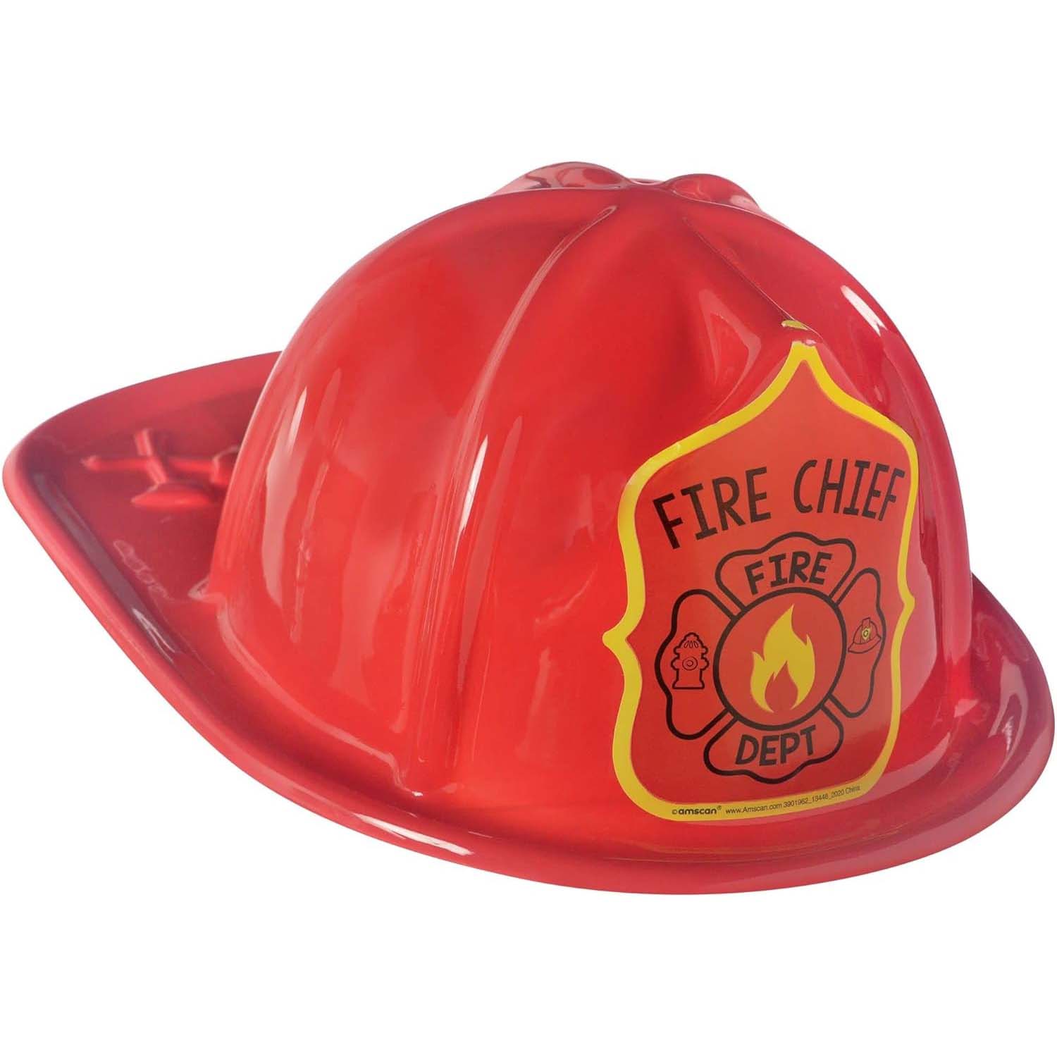 Child First Responders Fireman Plastic Hat