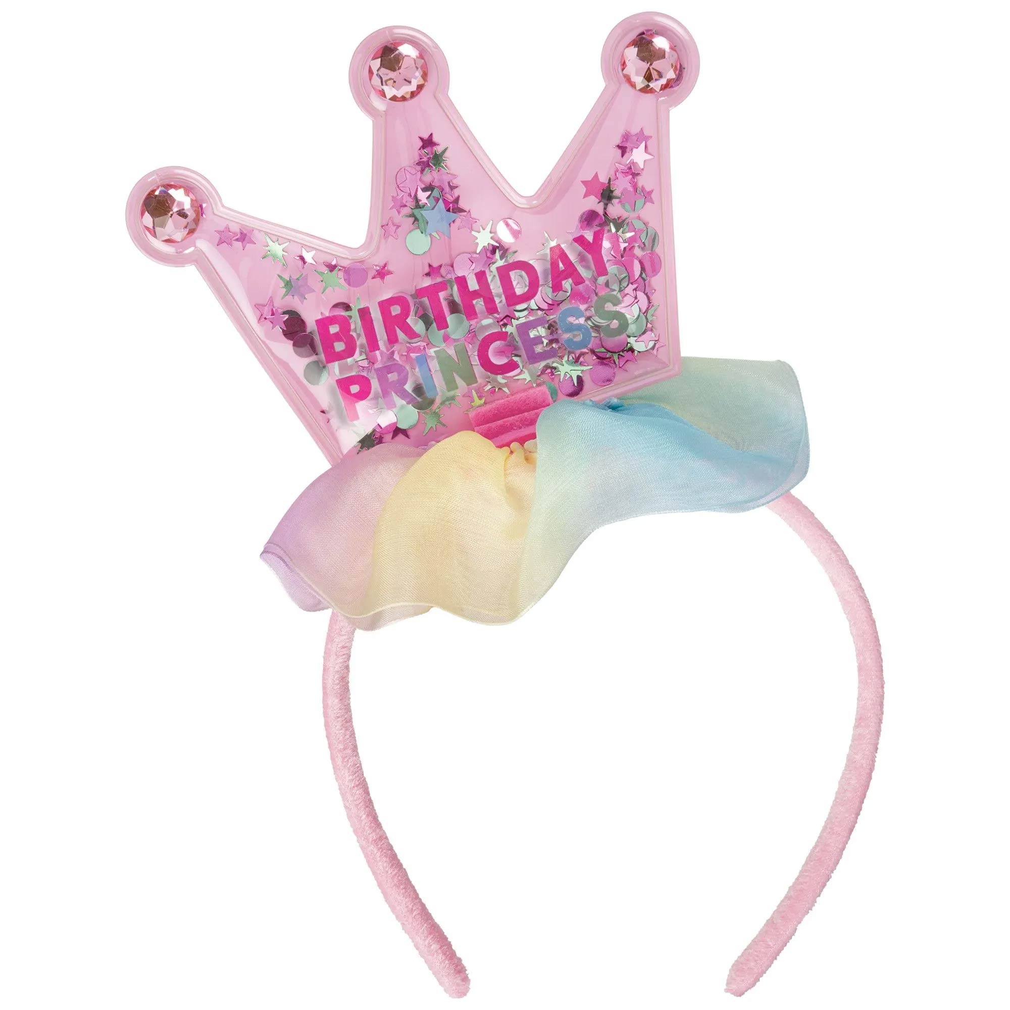Birthday Pastel Party Shaker Headband 8in