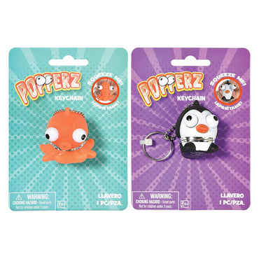Animal Eye Popper Keychain Favor Assorted