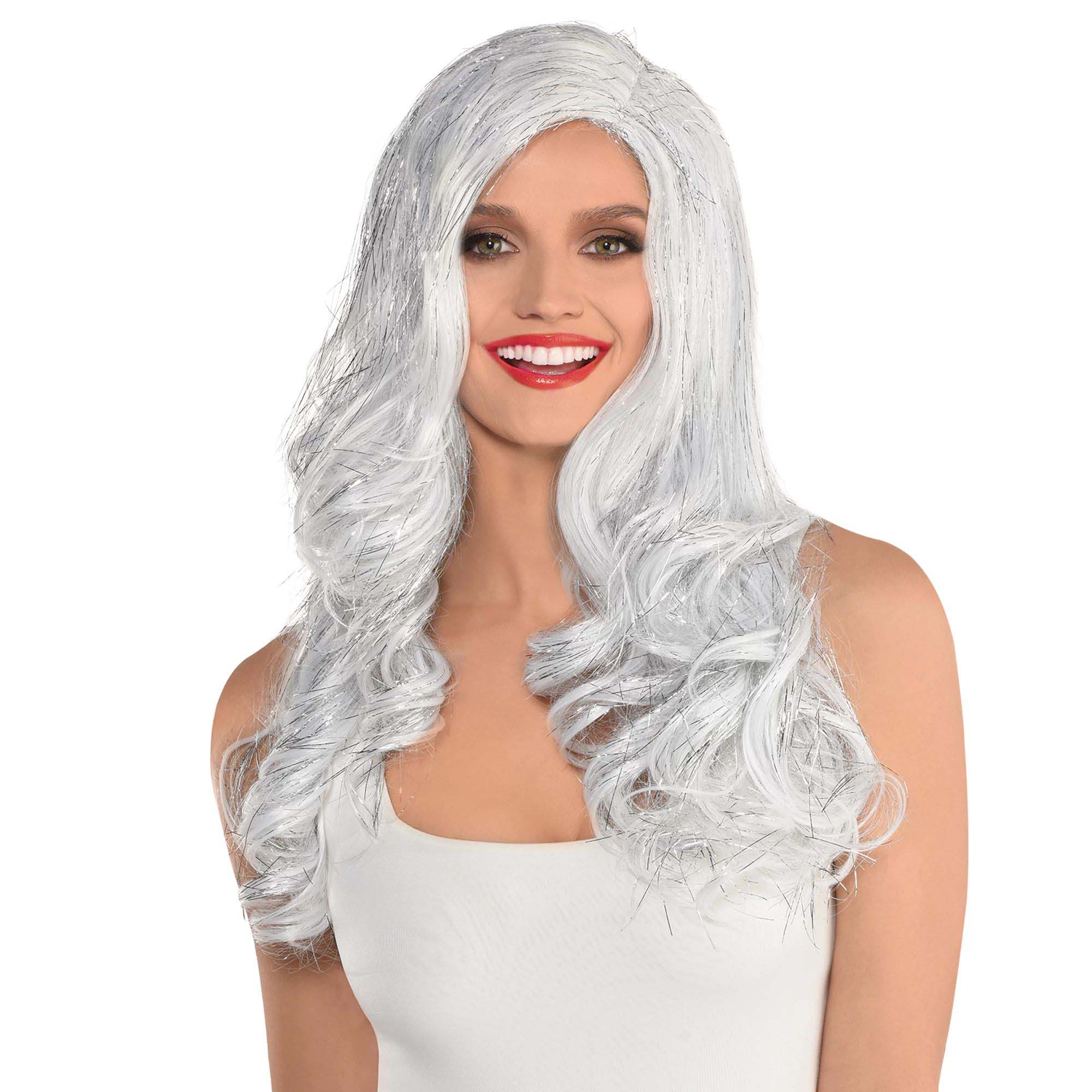 Silver Glam Wig