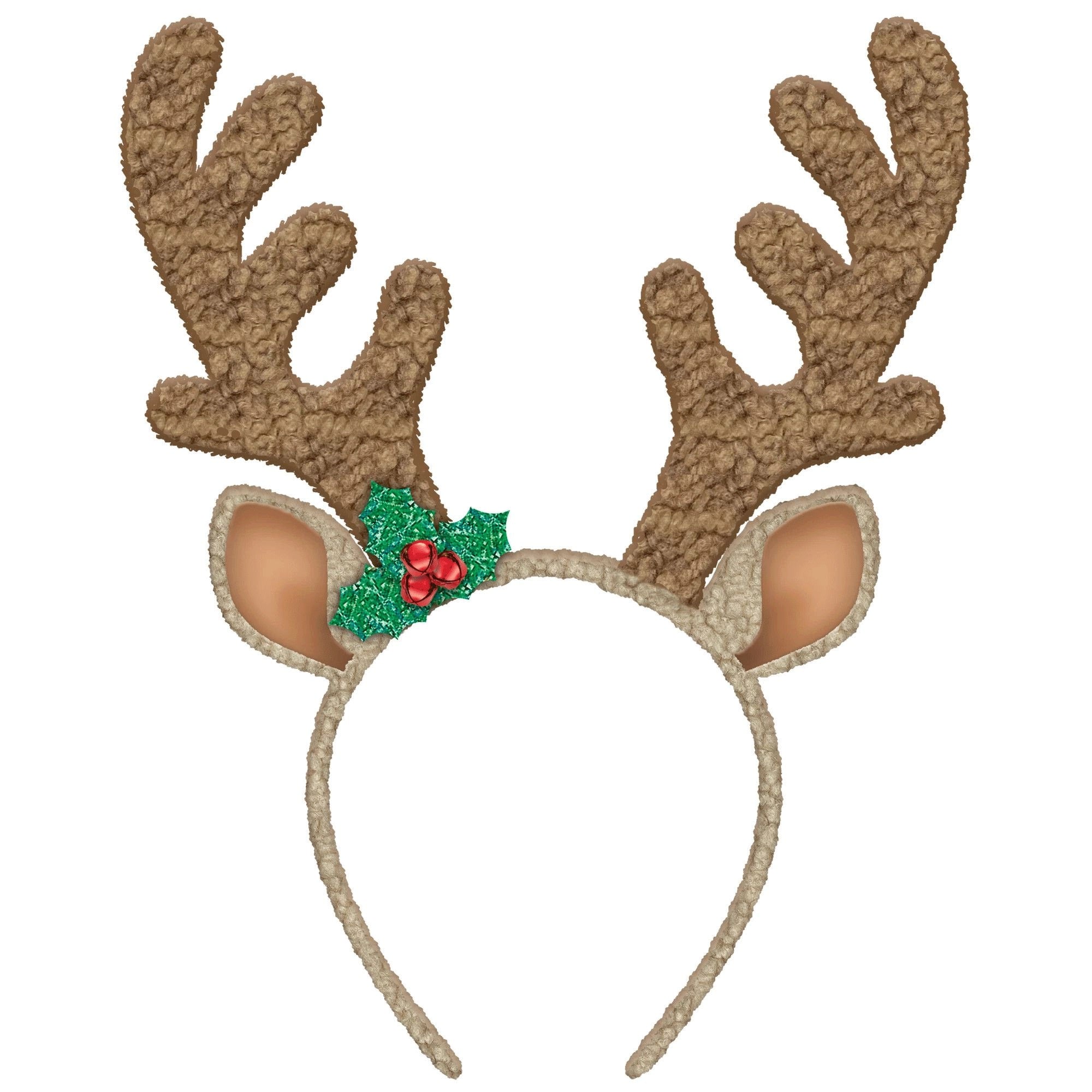 Reindeer Sherpa Antlers Headband