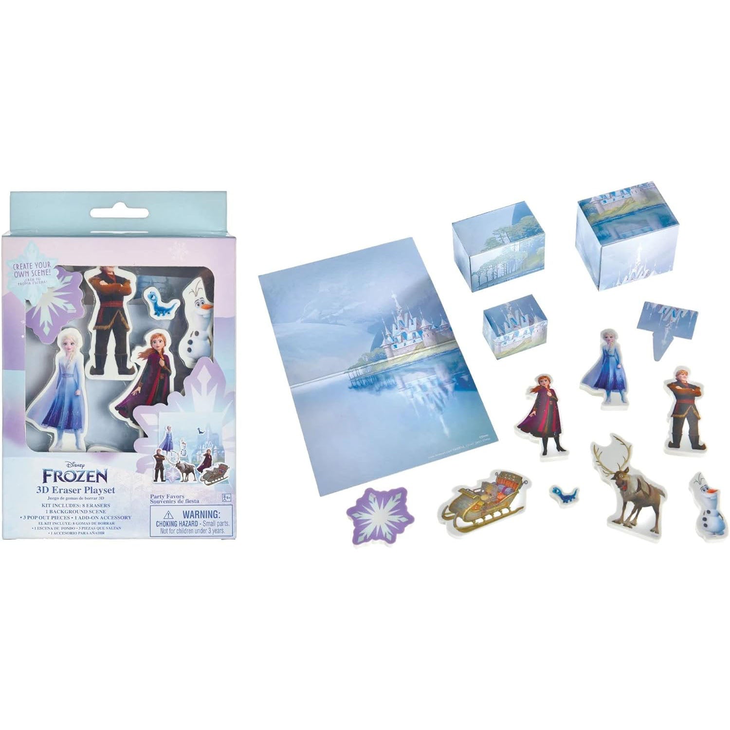 Disney Frozen Eraser Playset 9pcs