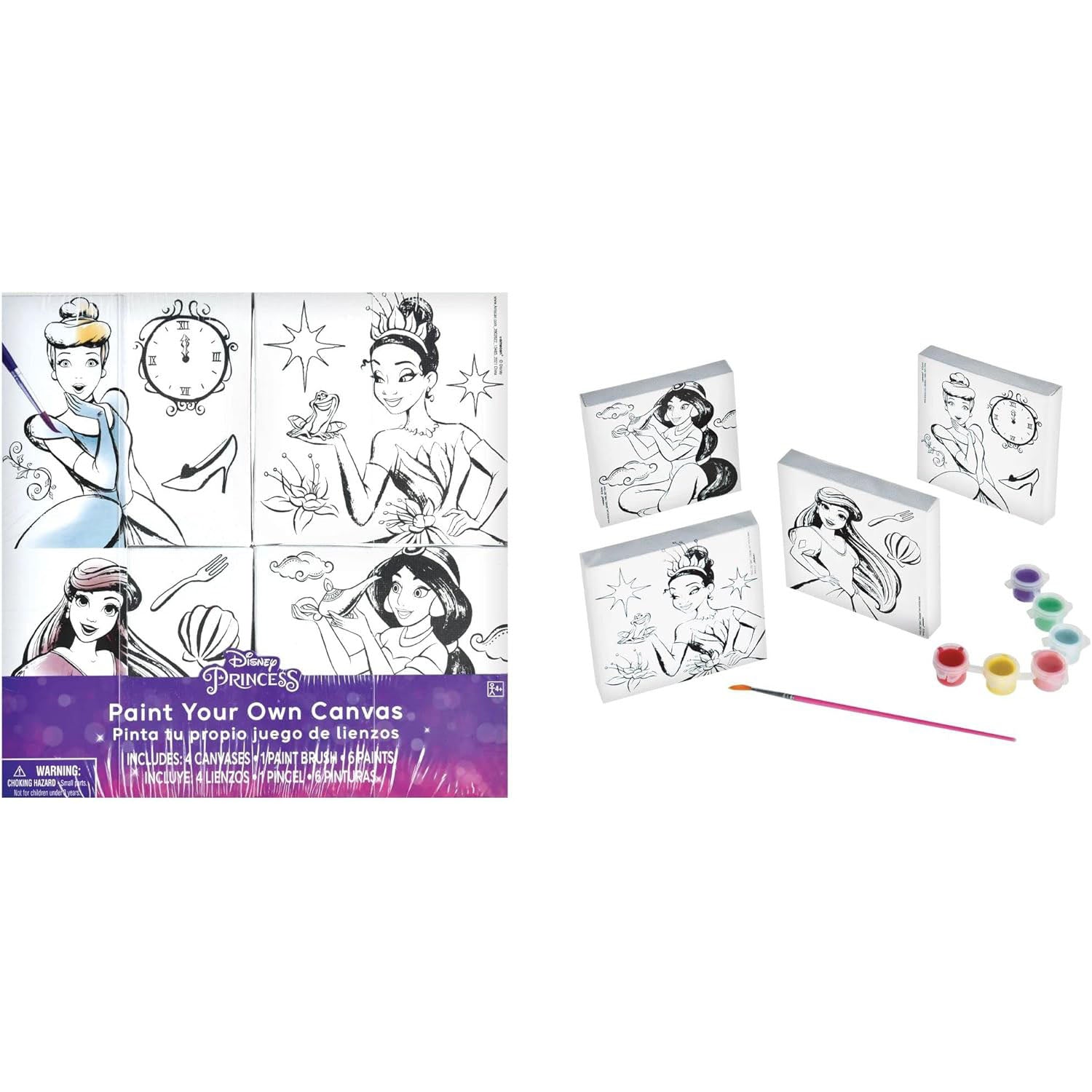 Disney Princess Colour Your Own Canvas