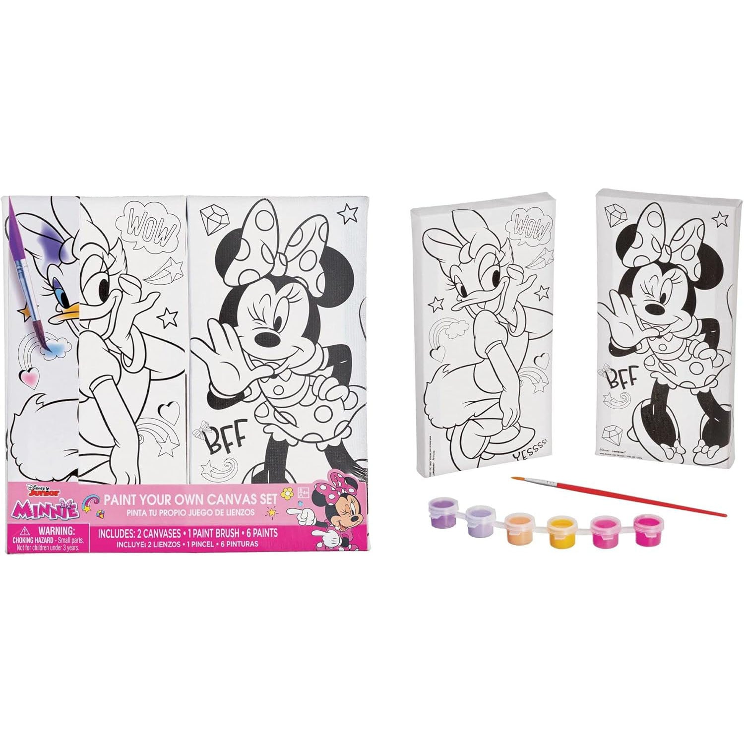 Disney Minnie Mouse Colour Your Own Canvas