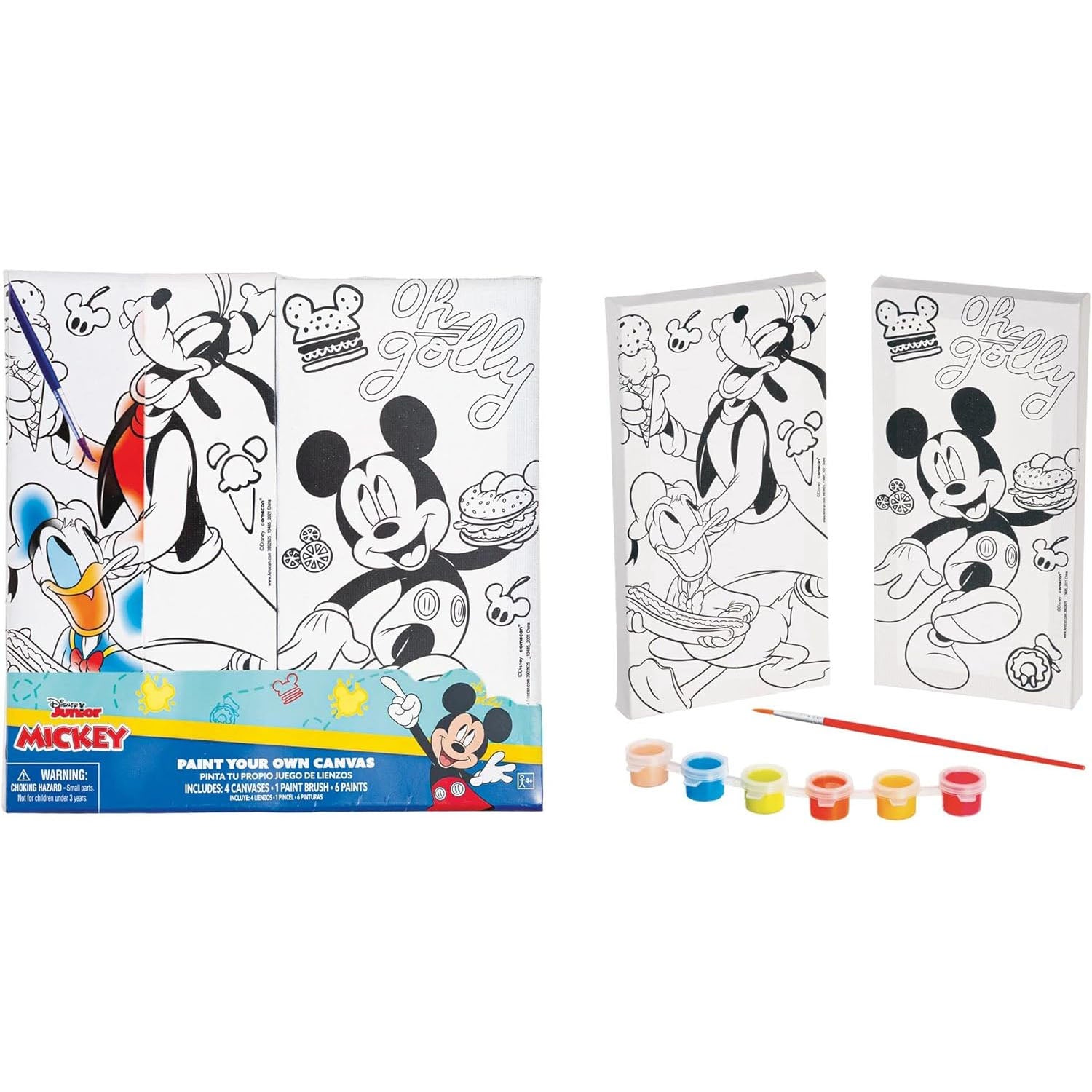 Disney Mickey Mouse Colour Your Own Canvas