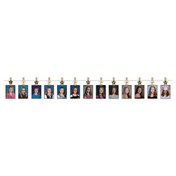 Graduation K-12 Customizable Photo Clip Hanging Garland Banner Decoration 3 ft