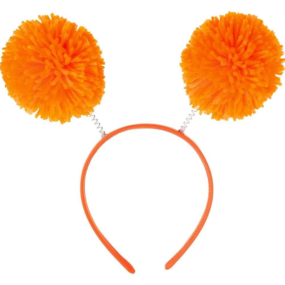 Orange Headbopper Pom Pom