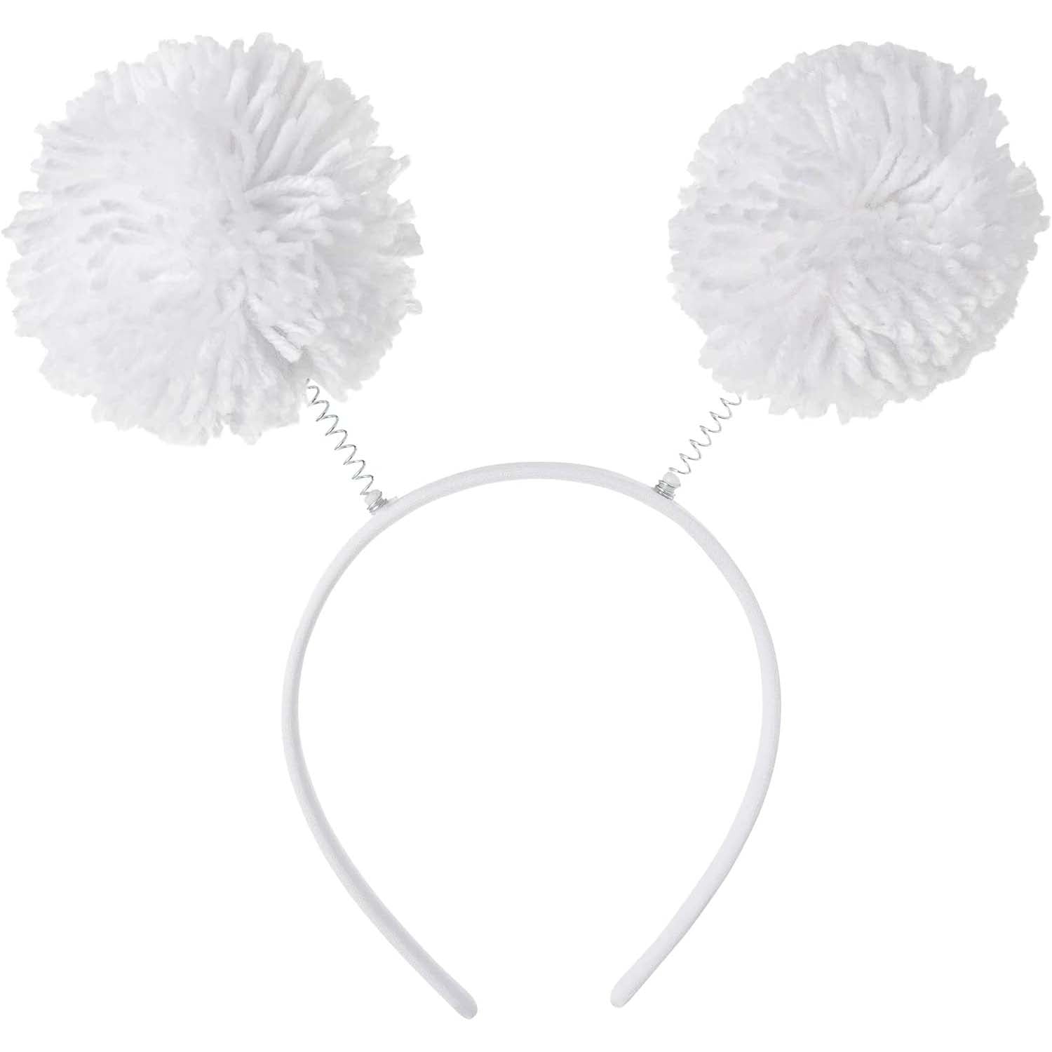 White Headbopper Pom Pom