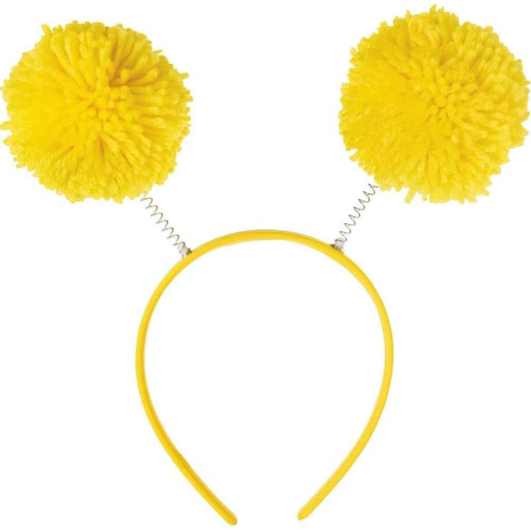 Yellow Headbopper Pom Pom