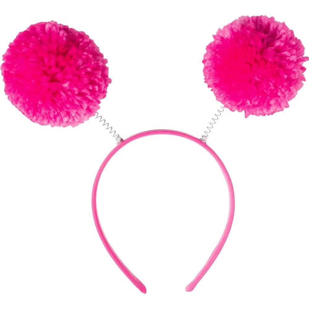 Pink Headbopper Pom Pom