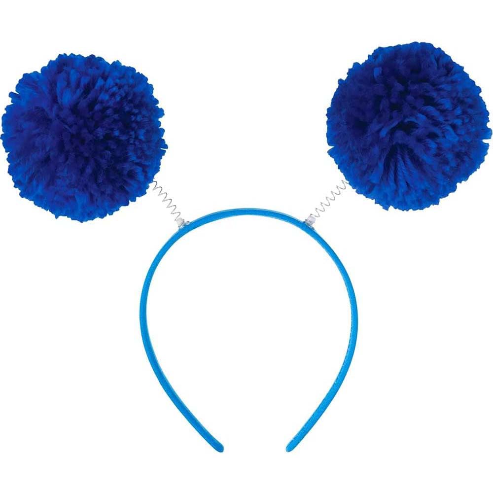 Blue Headbopper Pom Pom