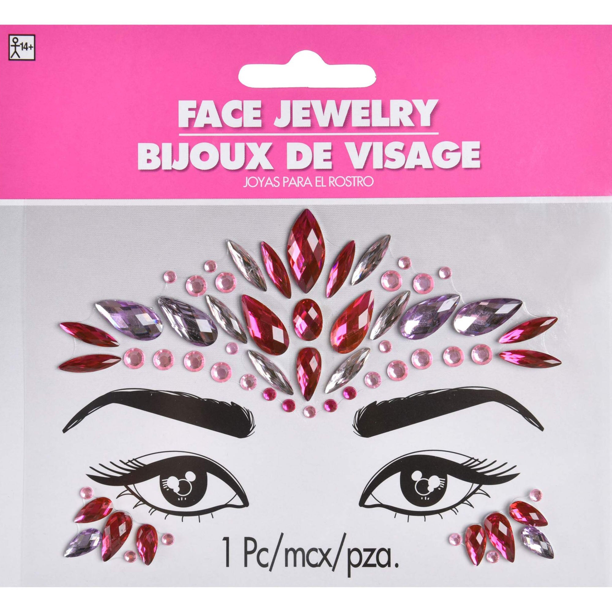 Pink Face Jewels