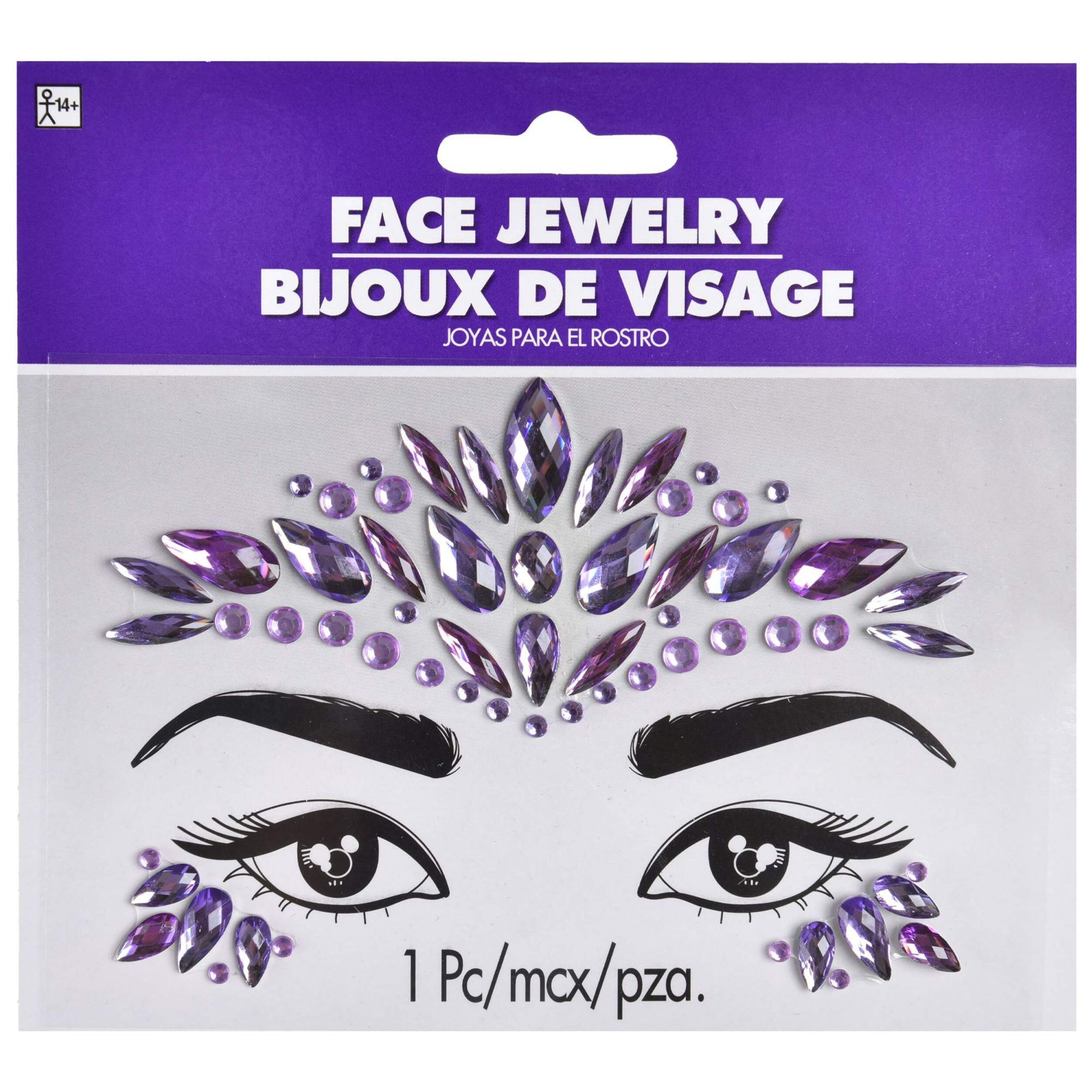 Purple Face Jewels