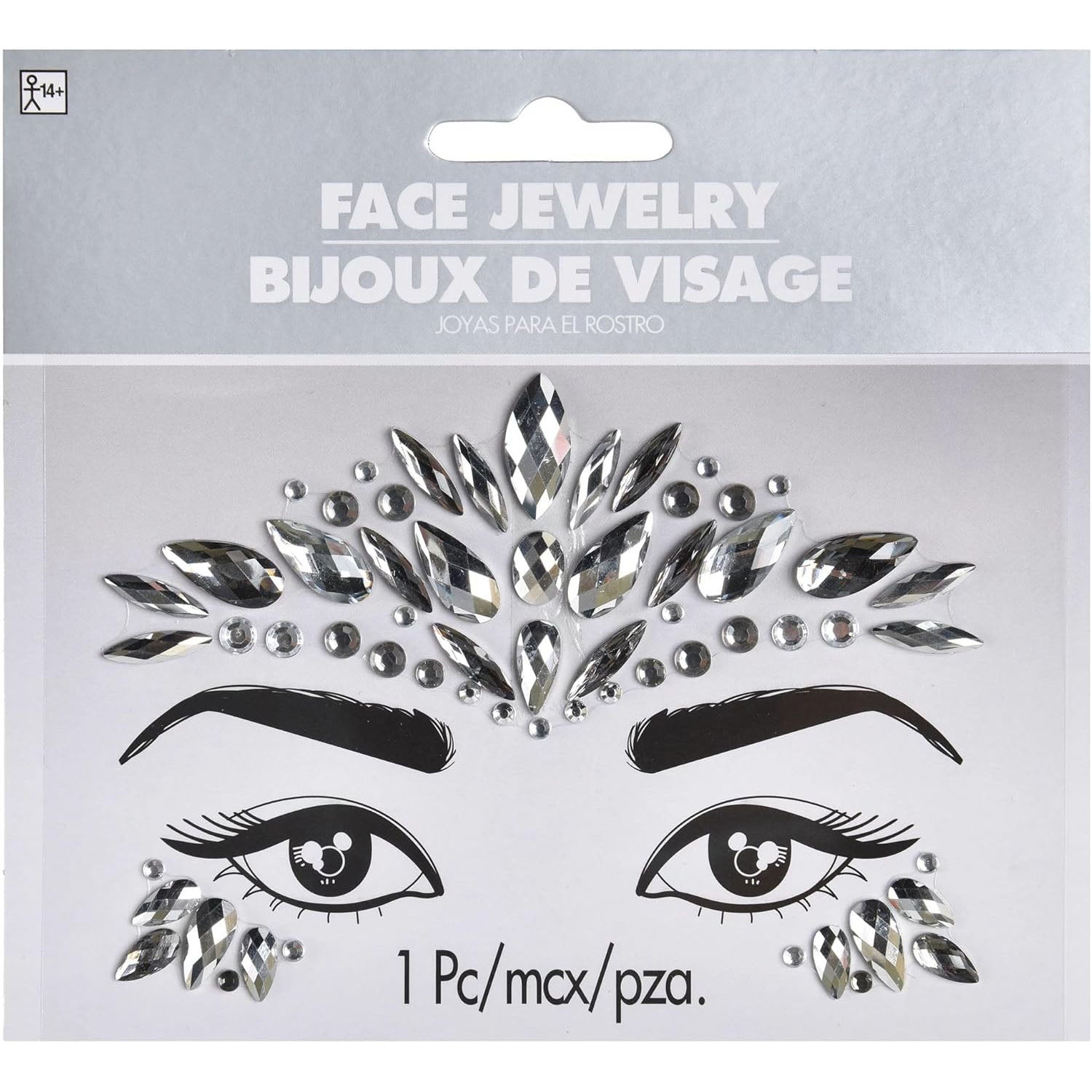 Silver Face Jewels