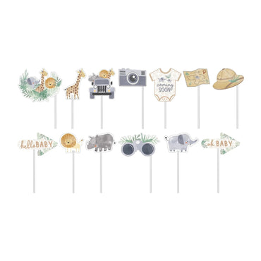 Baby Shower Soft Jungle Hello Baby Photo Props 13pcs