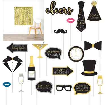 New Year's Photo Props