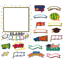 Graduation Customizable Photo Frame with Photo Booth Props 35 in x 30 in