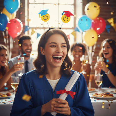 Graduation Happy Face Headbopper
