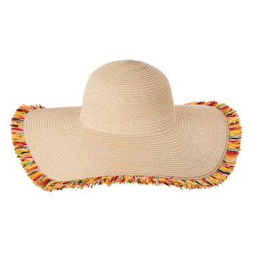 Summer Boho Fringe Adult Floppy Hat