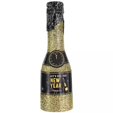 New Years Mini Glitter Bottle Confetti Popper