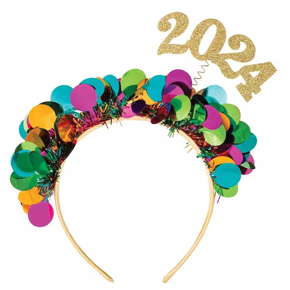 2024 Colorful Confetti Mettalic Headband